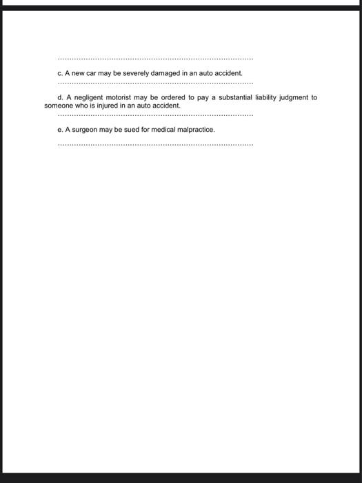 Solved Assignment 1 Chapter 1: Risk and its treatment 5 | Chegg.com