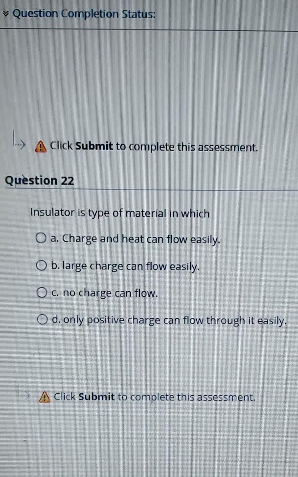 Solved ¥ Question Completion Status: L. Click Submit to | Chegg.com