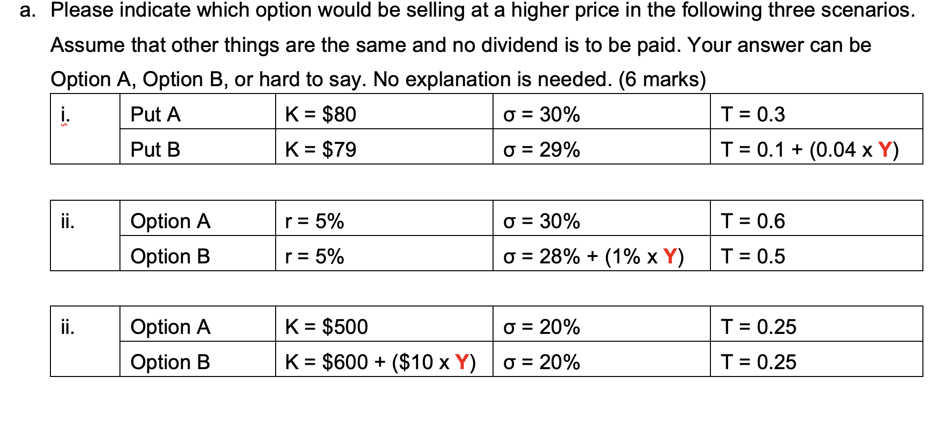 solved available options are: decrease increase ... Solved a. Please indicate which option would be selling at | Chegg.com