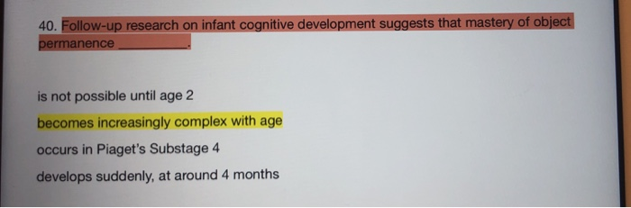 Solved 38. Recent evidence suggests that toddlers Chegg