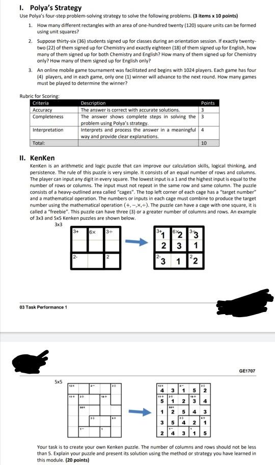 Four Square - Math Strategies