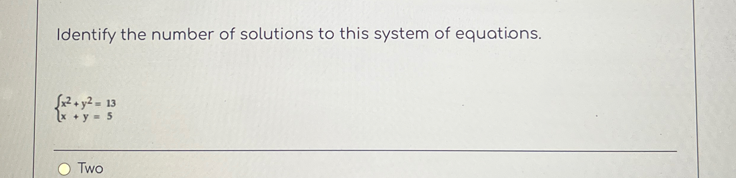 identify number of solutions calculator