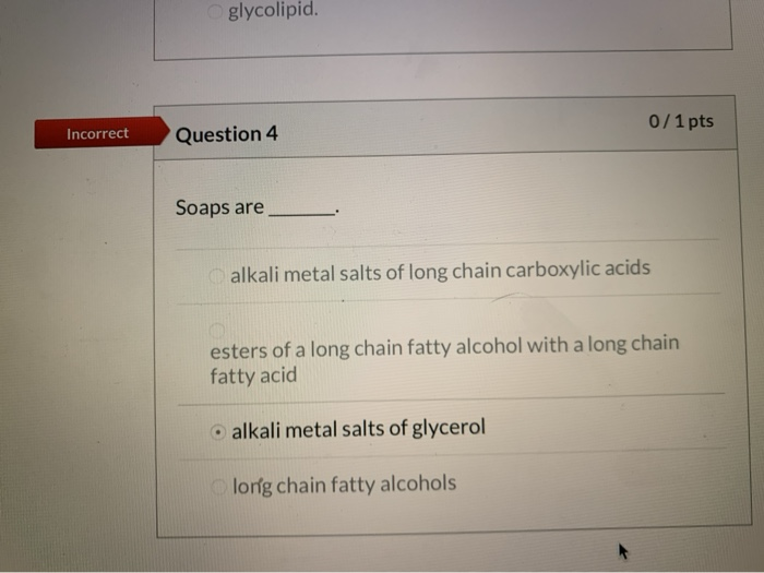 Solved Incorrect Question 2 0/1 pts Which of the following | Chegg.com