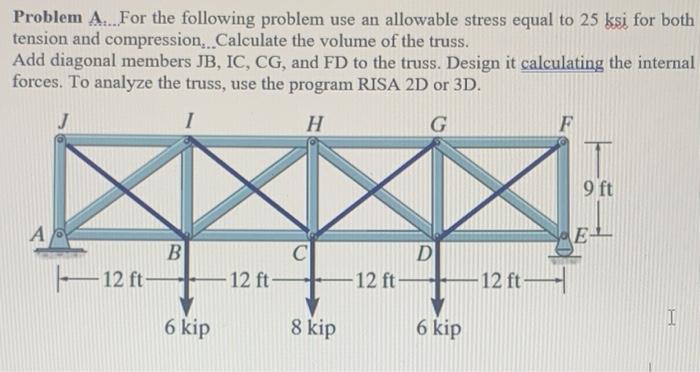 Solved Problem A...For the following problem use an | Chegg.com