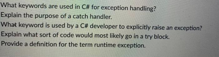 Try Catch or Exception in C# - Learn Coding from Experts