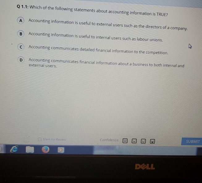 Solved Q 1 1 Which Of The Following Statements About Chegg