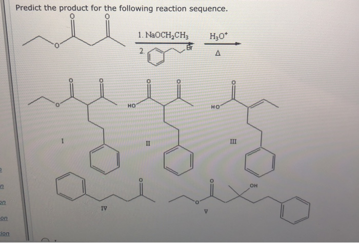 Naoch Solved Predict the product for the following reaction | Chegg.com