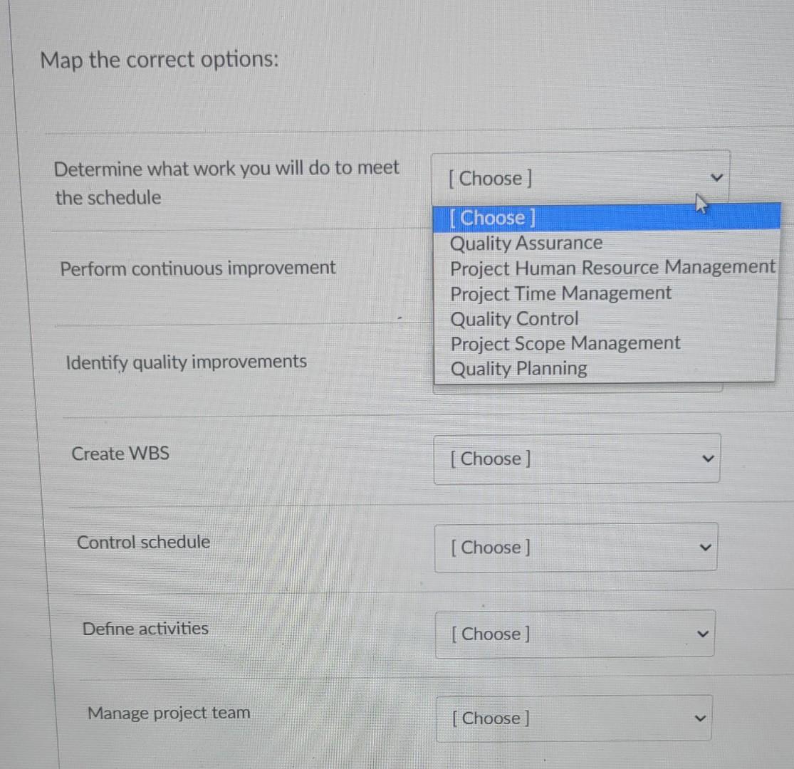 solved-map-the-correct-options-determine-what-work-you-will-chegg