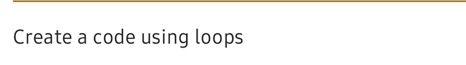 Solved Create a code using loops | Chegg.com