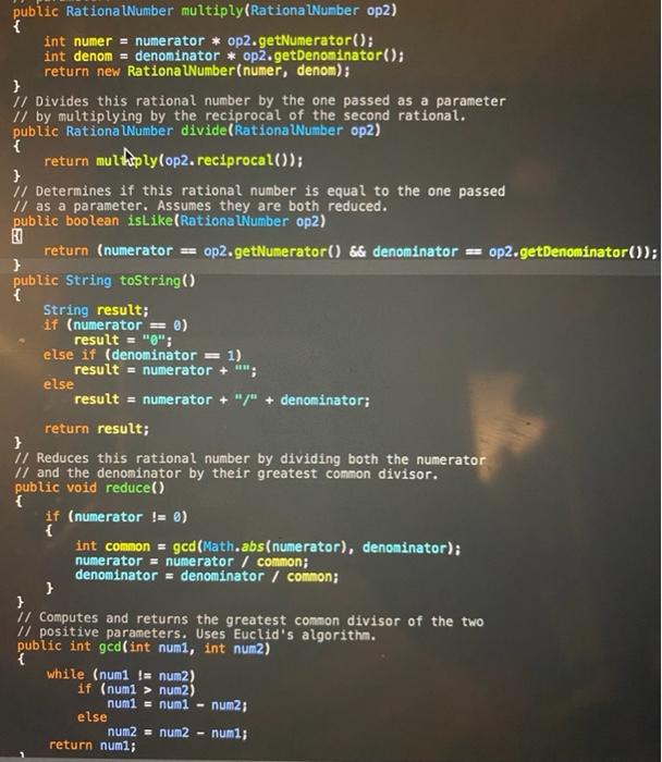 Solved (RationalTest.java, RationalNumber.java) Add as | Chegg.com