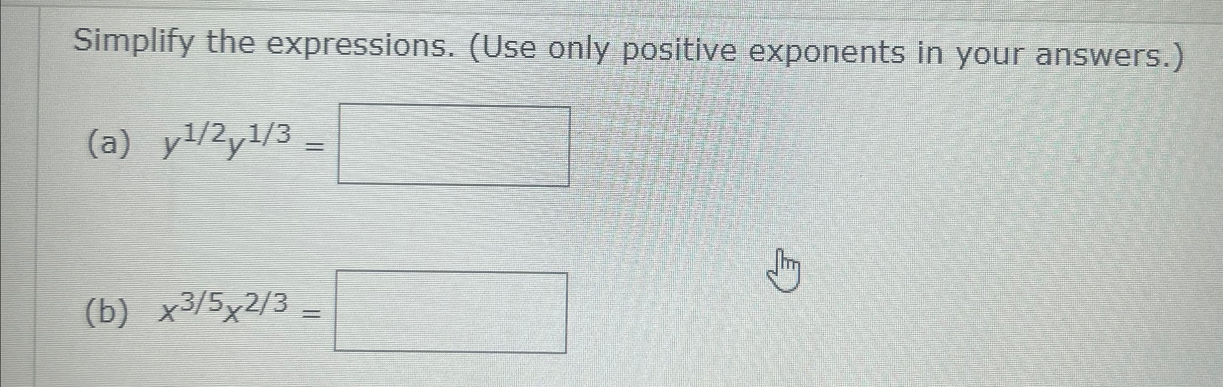 Solved Simplify the expressions. (Use only positive | Chegg.com