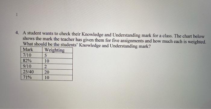 Solved 1 4. A student wants to check their knowledge and | Chegg.com