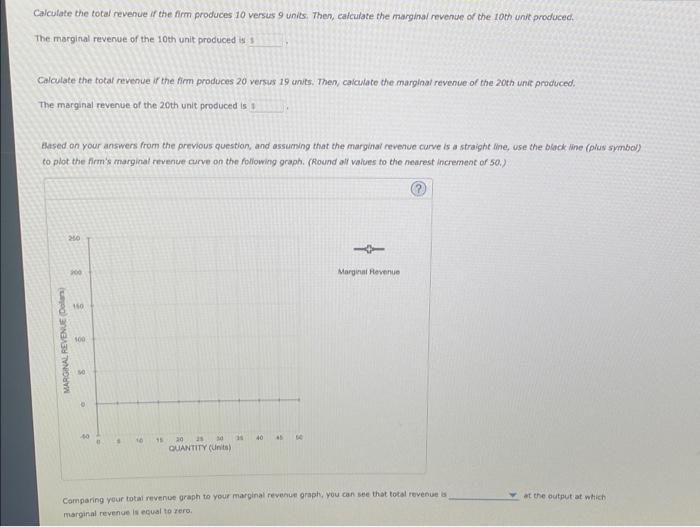 Solved 2. Calculating Marginal Revenue From A Linear Demand | Chegg.com