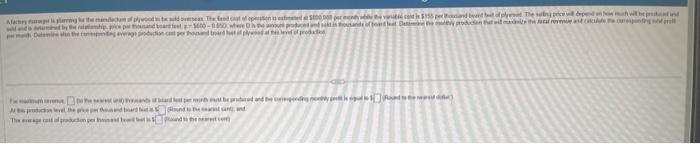 Solved A factory manager is planning for the manufacture of | Chegg.com