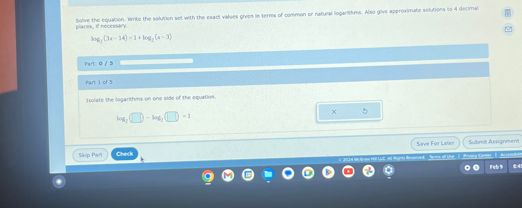 Solved Solve the equation. Write the solution set with the | Chegg.com