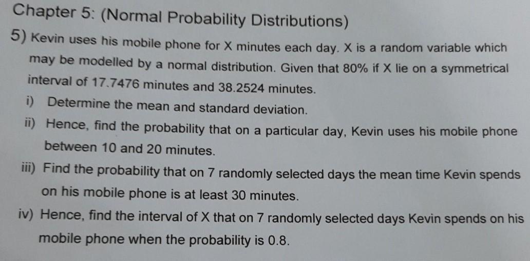 chapter 5 normal probability distributions answers