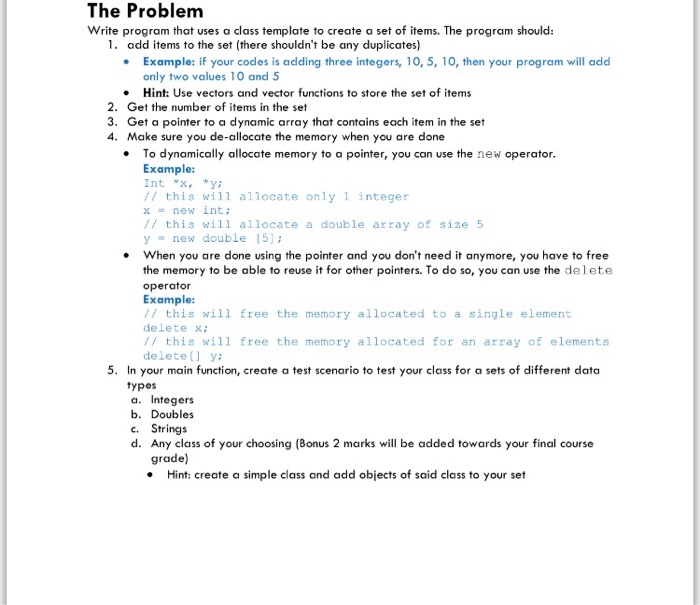 Solved what would be the solution code to this problem in | Chegg.com