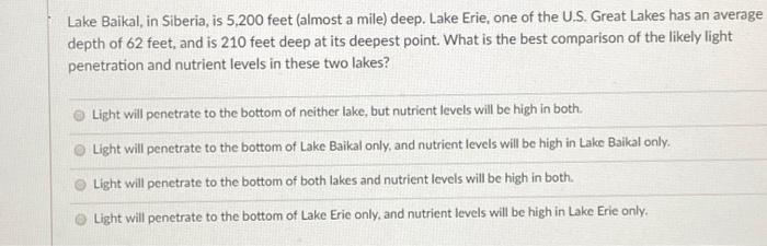lake baikal depth comparison