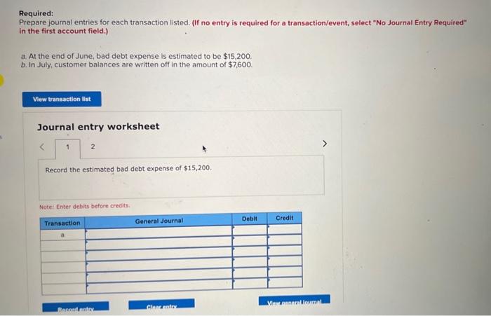 Solved Required: Prepare Journal Entries For Each | Chegg.com