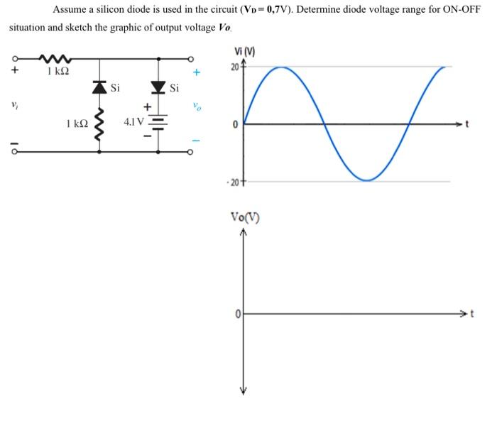 Solved Assume a silicon diode is used in the circuit | Chegg.com