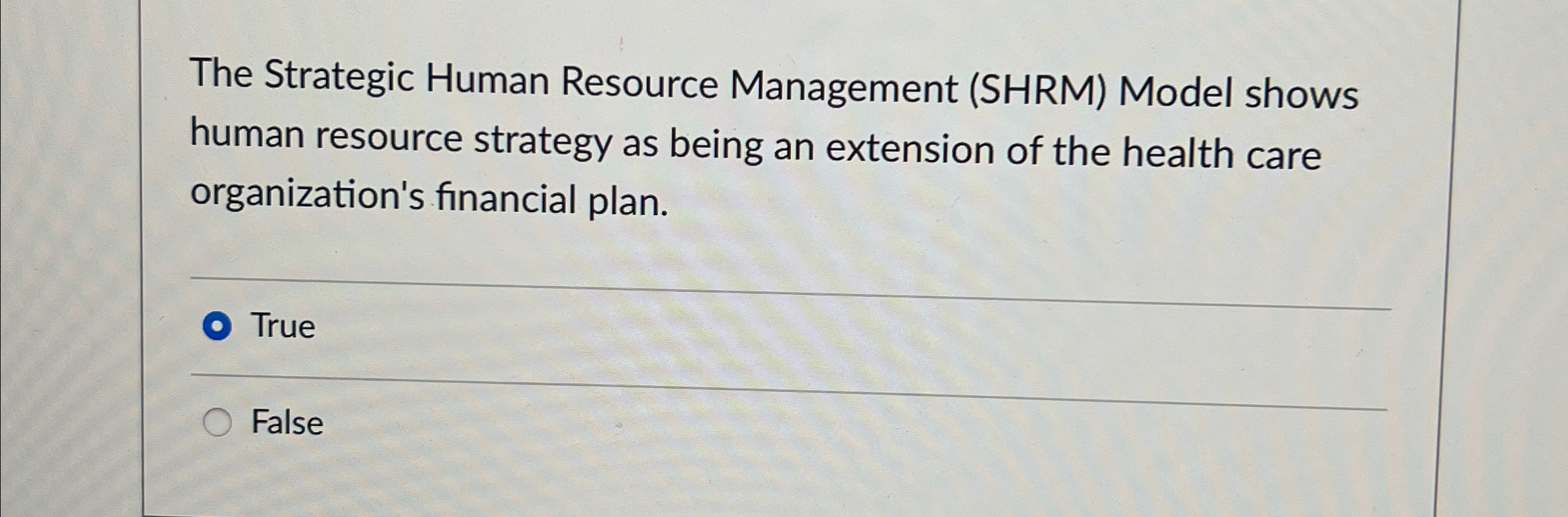 Solved The Strategic Human Resource Management (SHRM) ﻿Model | Chegg.com