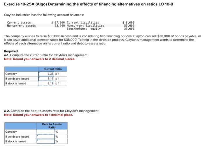 Solved Exercise 10-25A (Algo) Determining the effects of | Chegg.com