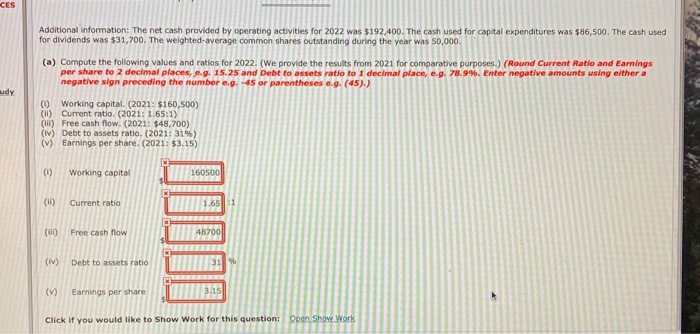 Solved Ivanhoe Company Income Statement For the Year Ended | Chegg.com