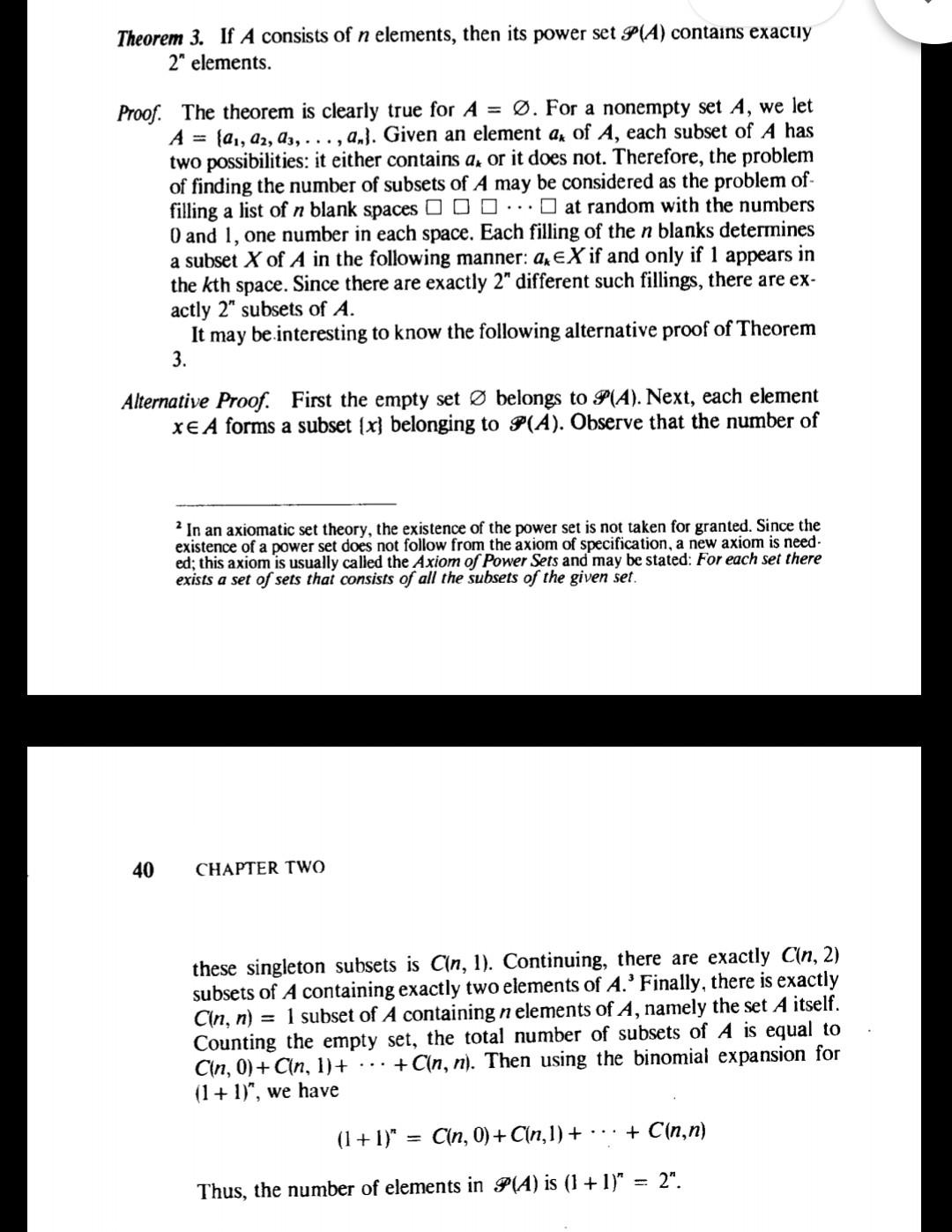 Solved 12 Let A Be A Set With N Elements And B A Subset Chegg Com