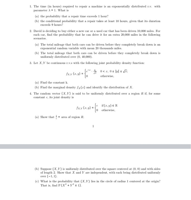 Solved Provide complete solutions to Problem 1 and 4 i.e. | Chegg.com
