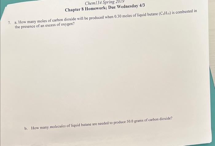Solved 7. a. How many moles of carbon dioxide will be | Chegg.com