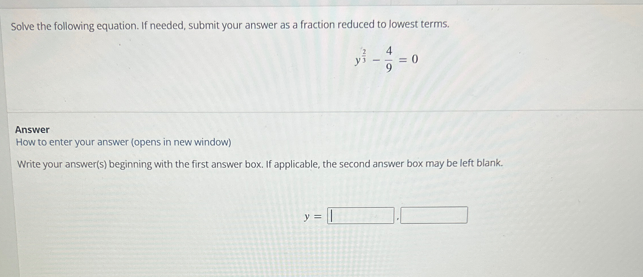 Solved Solve the following equation. If needed, submit your | Chegg.com