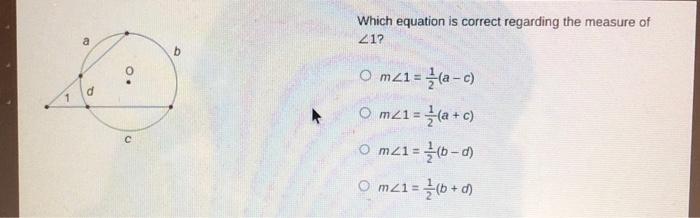 Solved 1 B D B Which Equation Is Correct Regarding The | Chegg.com