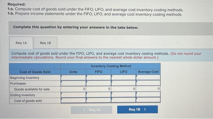 Solved E7-5 (Algo) Calculating Ending Inventory And Cost Of | Chegg.com