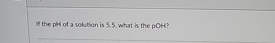 the ph of a solution is 4.56 what is the poh