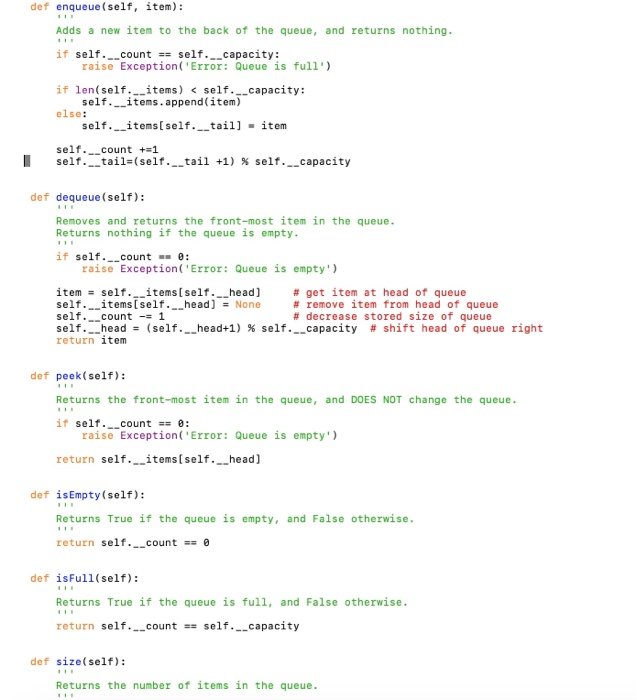 Solved Exercise 1: 1. Download and save queues.py from | Chegg.com