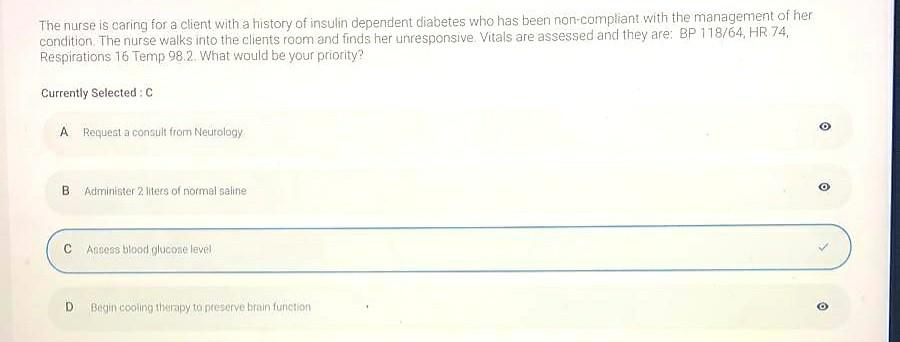 Solved Question 6 FLAG QUESTION The nurse is caring for a | Chegg.com