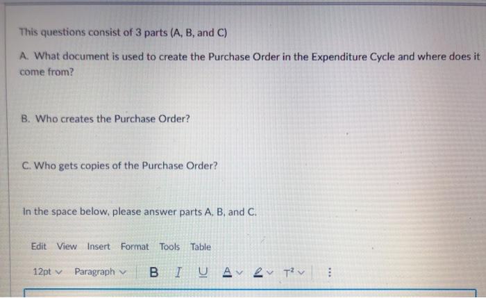 Solved This Questions Consist Of 3 Parts (A, B, And C) A. | Chegg.com