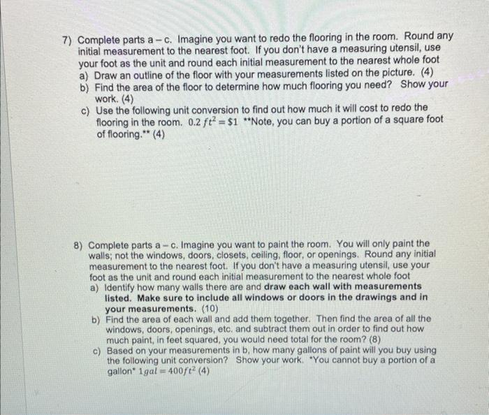 Solved 7) Complete parts a-c. Imagine you want to redo the | Chegg.com