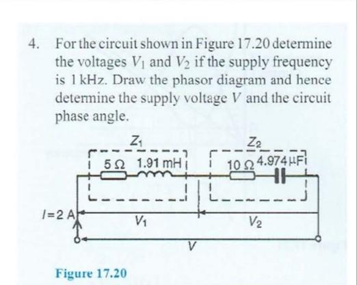 Solved 4. For the circuit shown in Figure 17.20 determine | Chegg.com