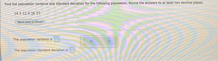 Solved Find the population variance and standard deviation | Chegg.com
