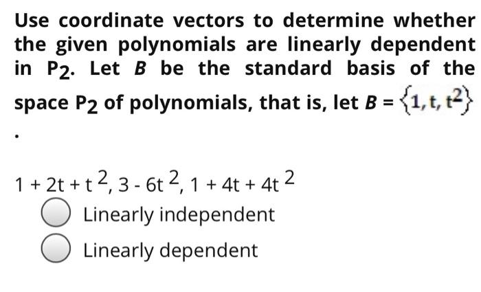 Solved Determine Whether V1 V2 V3 Is A Basis For R3 Chegg Com