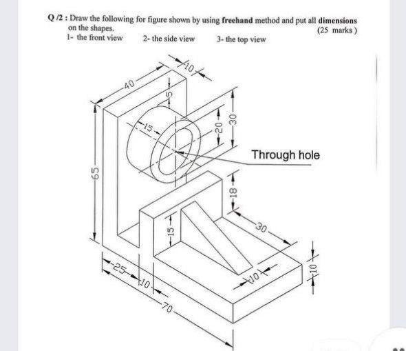Solved Q/2: Draw the following for figure shown by using | Chegg.com