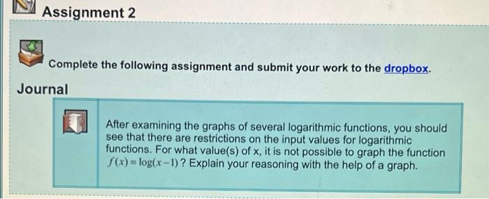 Solved Assignment 2 Complete the following assignment and | Chegg.com