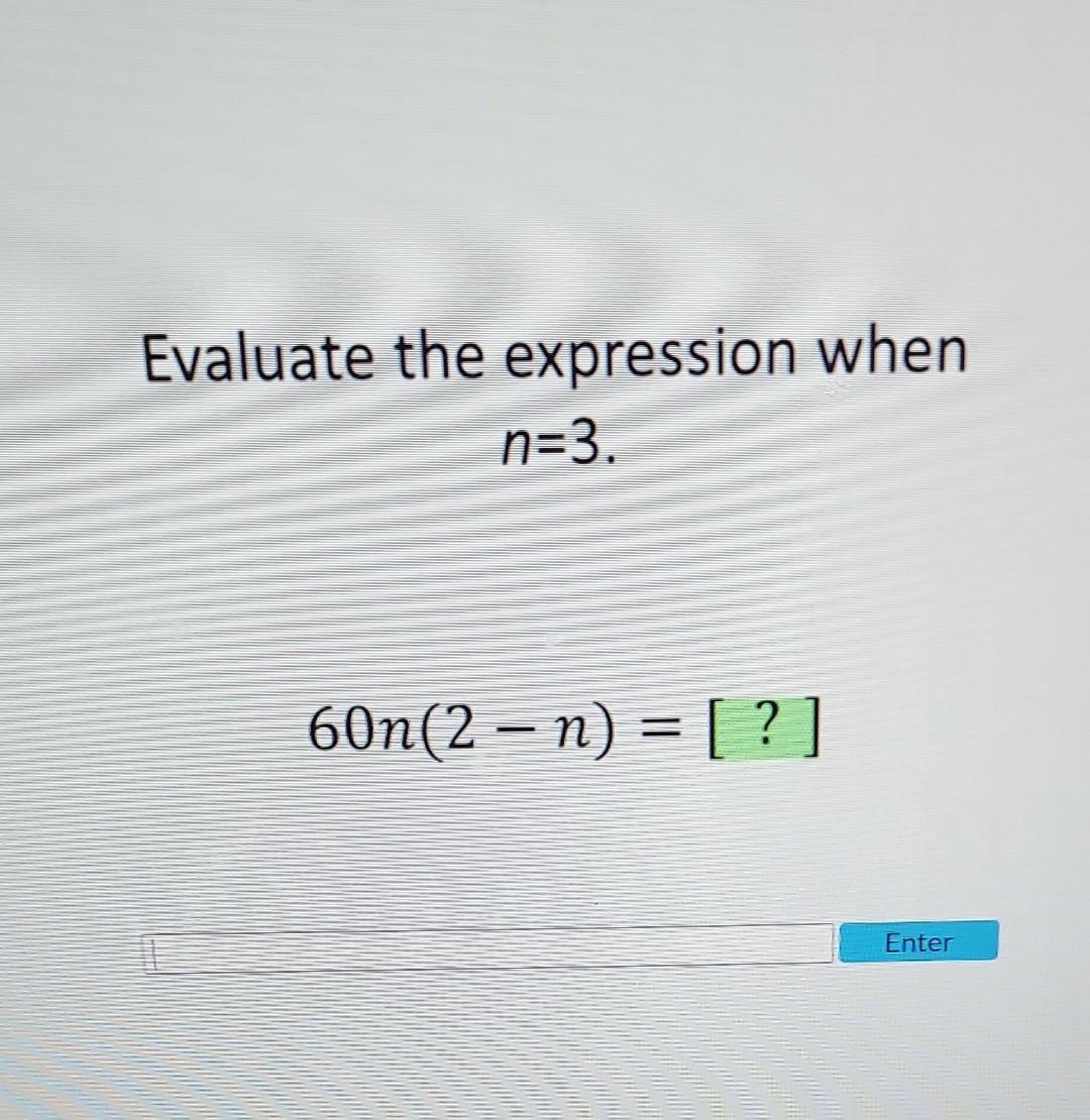 the expression 3 20 n 60 means