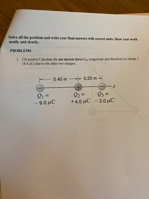 Solved Solve all the problem and write your final answers | Chegg.com