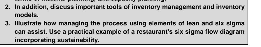 6 Question Model Examples Solved models. 3. Illustrate how managing the process using | Chegg.com