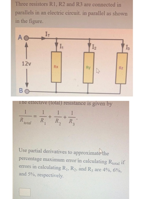 Solved Three Resistors R1, R2 And R3 Are Connected In | Chegg.com