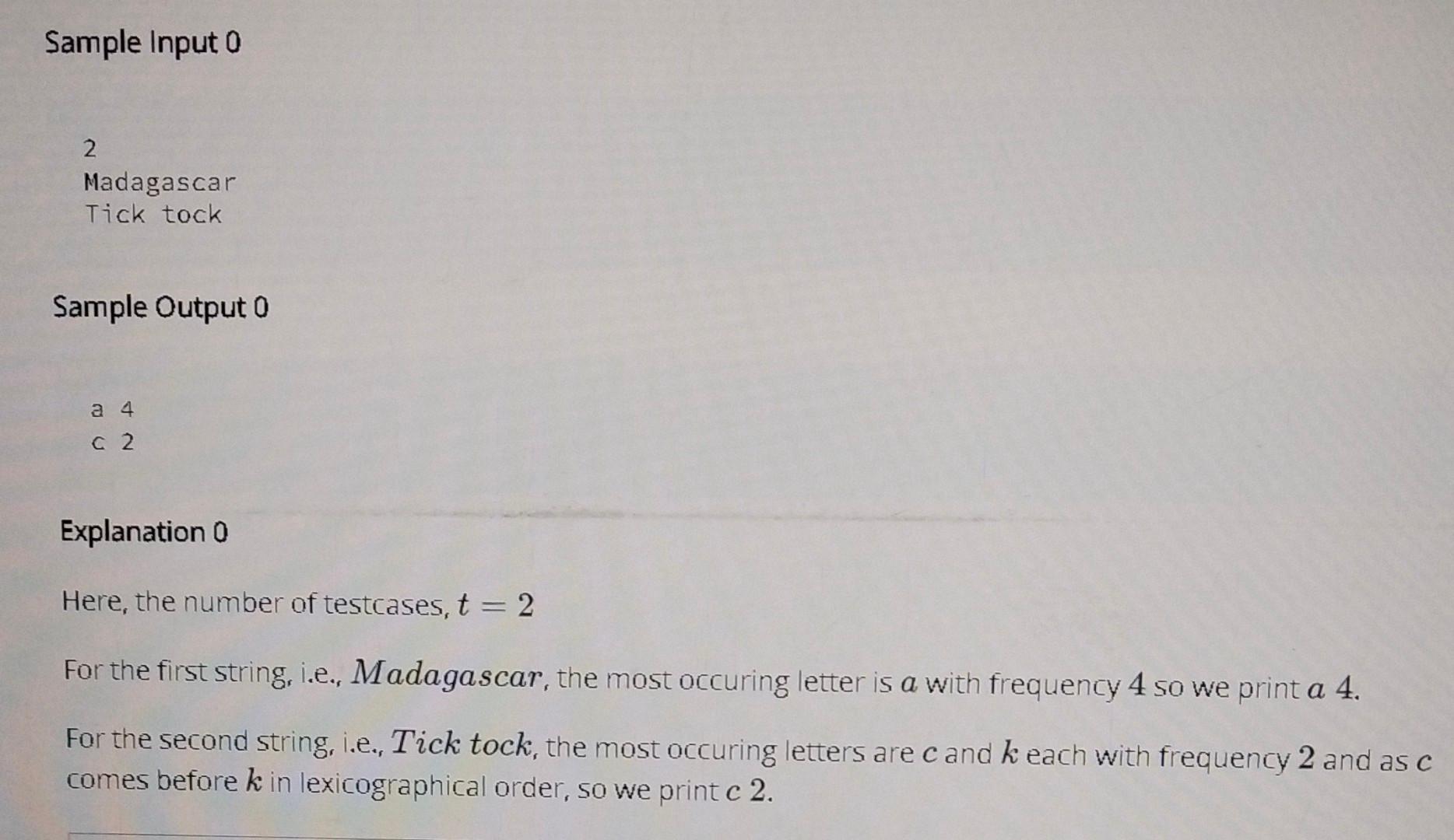 Solved Take inputt as number of test cases, and enter a | Chegg.com