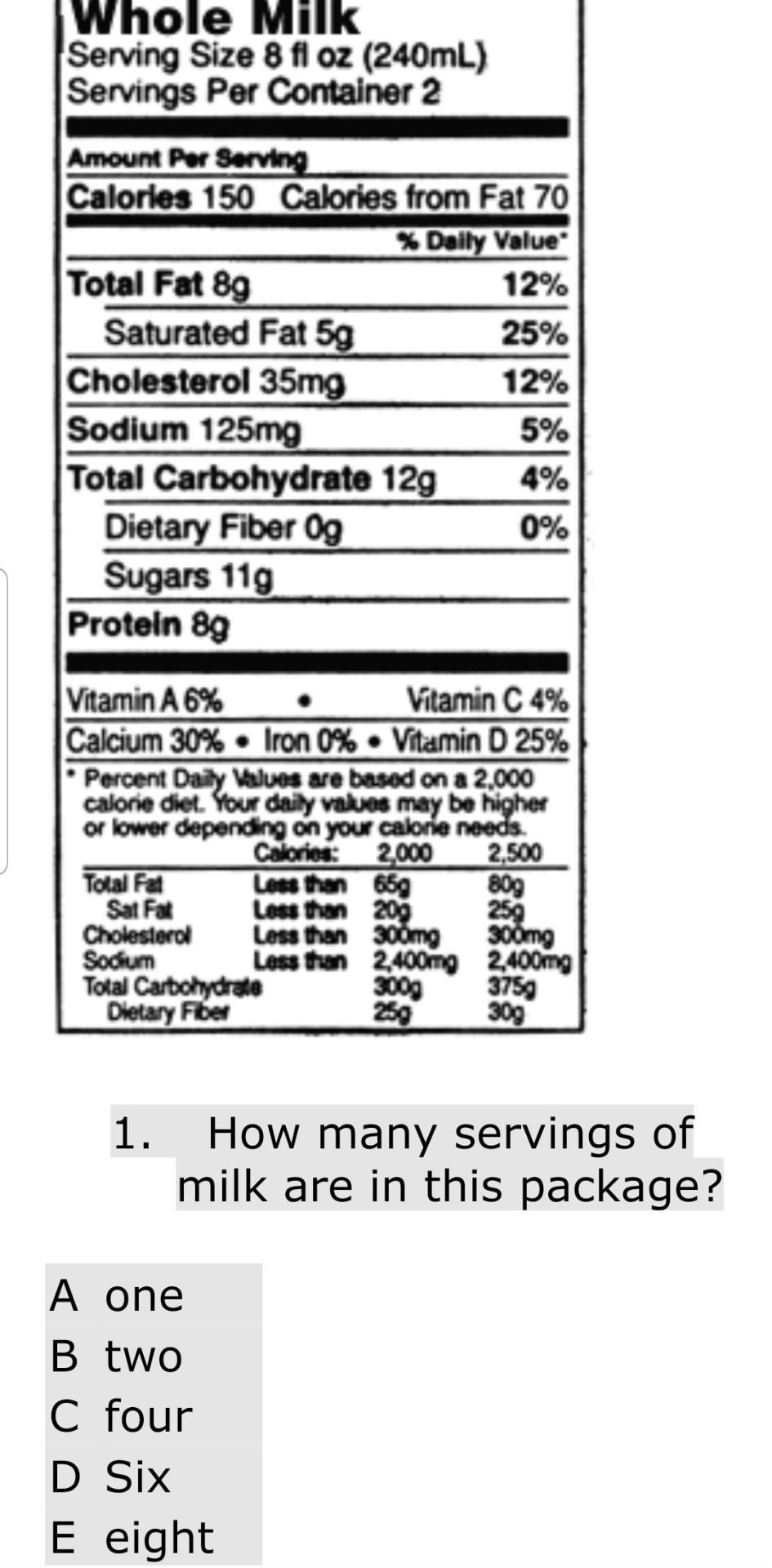 How many calories are in those small milk containers? : r/caloriecount