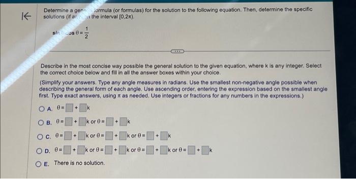 Solved K Determine a gen formula (or formulas) for the | Chegg.com